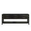 84 In. Wide Black Oak Double Bath Vanity With Soft - Close Drawer Design, Four Compartments And Open Cabinet Shelf For Storage, Assembly Ready Solid Wood In Width Function Drawers, Storage Space,-339749350