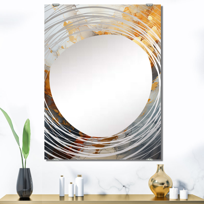 Sangre - Miroir mural Geode Stone MIR136148, 40 po x 30 po