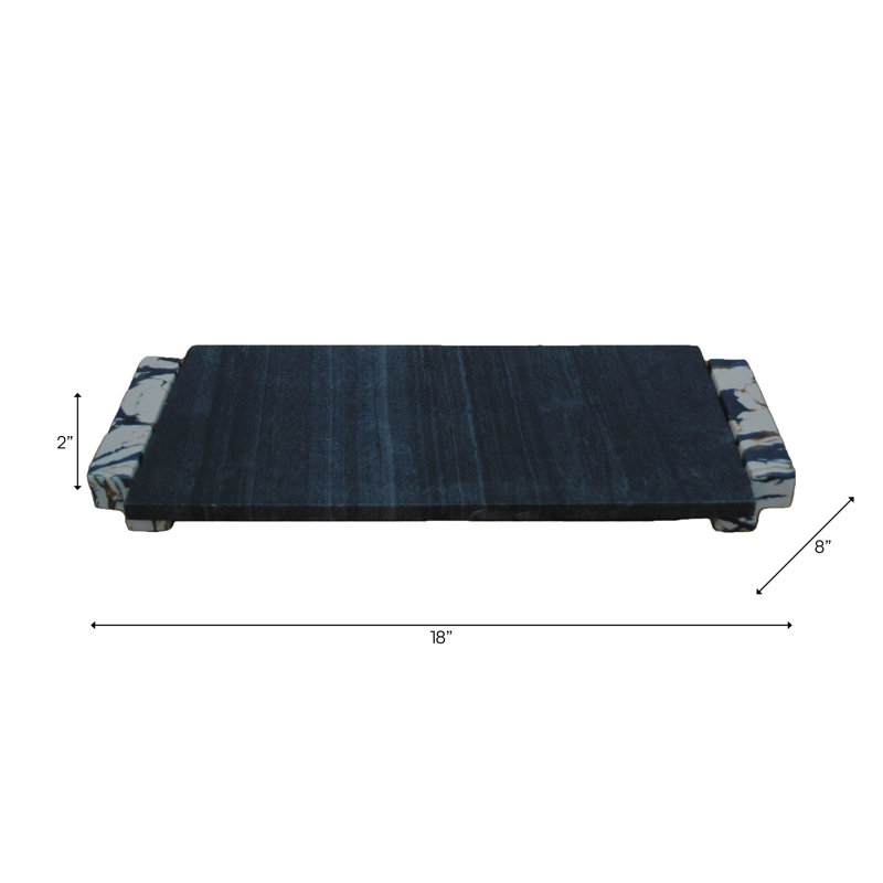 Brayden Studio 18" Calhoun Marble Tray