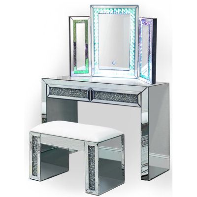 Ensemble de coiffeuse à maquillage Glam Jewel