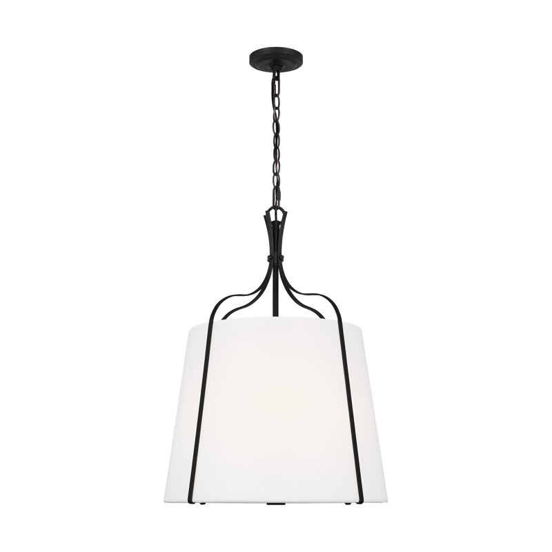 Latika Tristan 1 - Light Bell Pendant, Smith Steel, 24.75" H x 18.25"W x 18.25" D