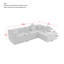 Canapé modulaire en L 105,5 po-1124819120