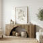 Console en bois avec tablettes de rangement, canapé d'entrée moderne 62,99 po