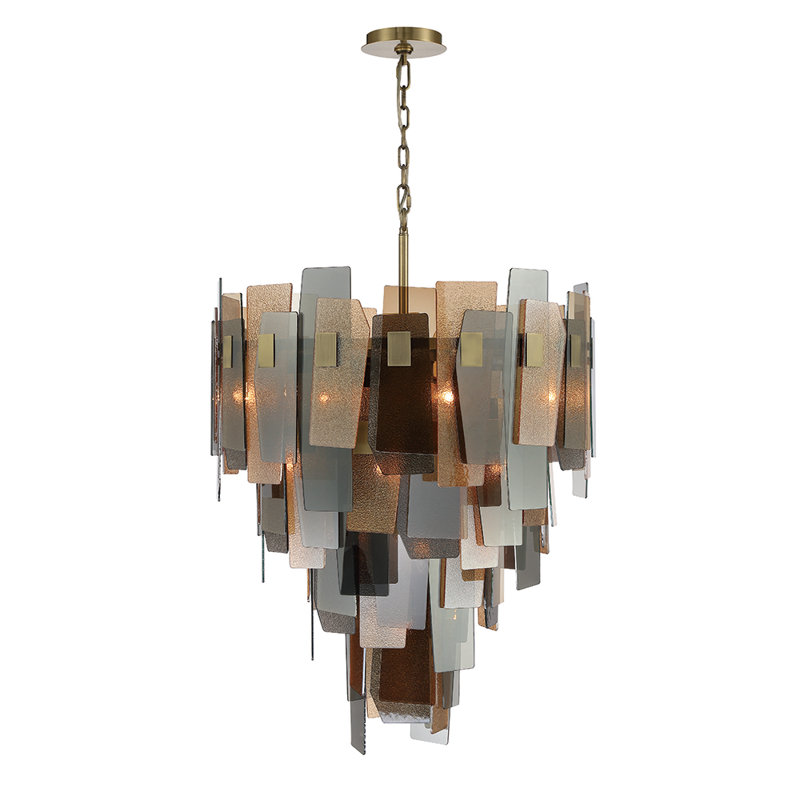 Lustre en bronze 19 lumières Cocolina