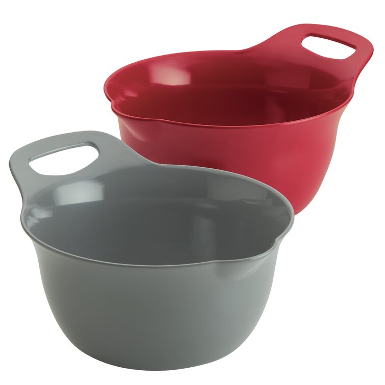 KitchenAid Universal Nesting Mixing Bowls, Set Of 3, Aqua/Gray/White