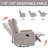 Grey Fabric Manual Recliner, Swivel Gliding Rocking Chair for Living Room & Bedroom-1902101435