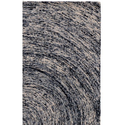 Ikat Hand Tufted Wool Abstract Rug
