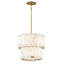 Simone 4 - Light Steel Dimmable Drum Chandelier
