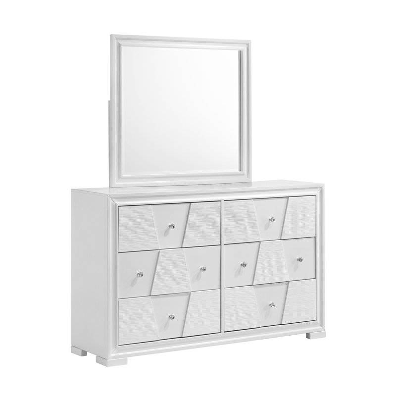 Commode 6 tiroirs avec miroir Arona Uniontown