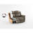 Solid Wood And Plywood Reclining Chair In Sandy Brown With High Foam Luxury Living Room Vertical Tufting Microfiber