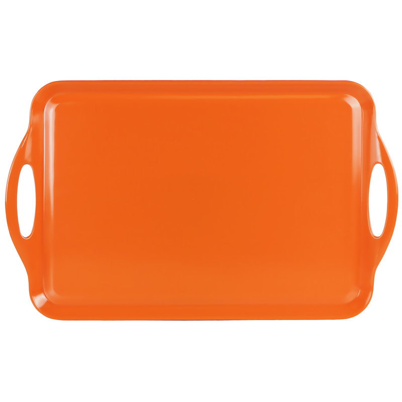Plateau rectangulaire en plastique mélaminé 18 po Reston Lloyd, Orange