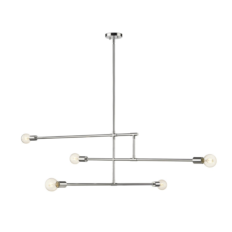 Borkholder 5 - Light Dimmable Tiered Chandelier, Chrome