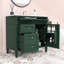 Ensemble de meuble-lavabo simple autoportant avec lavabo en céramique et tiroirs de rangement Eliga-1822293295