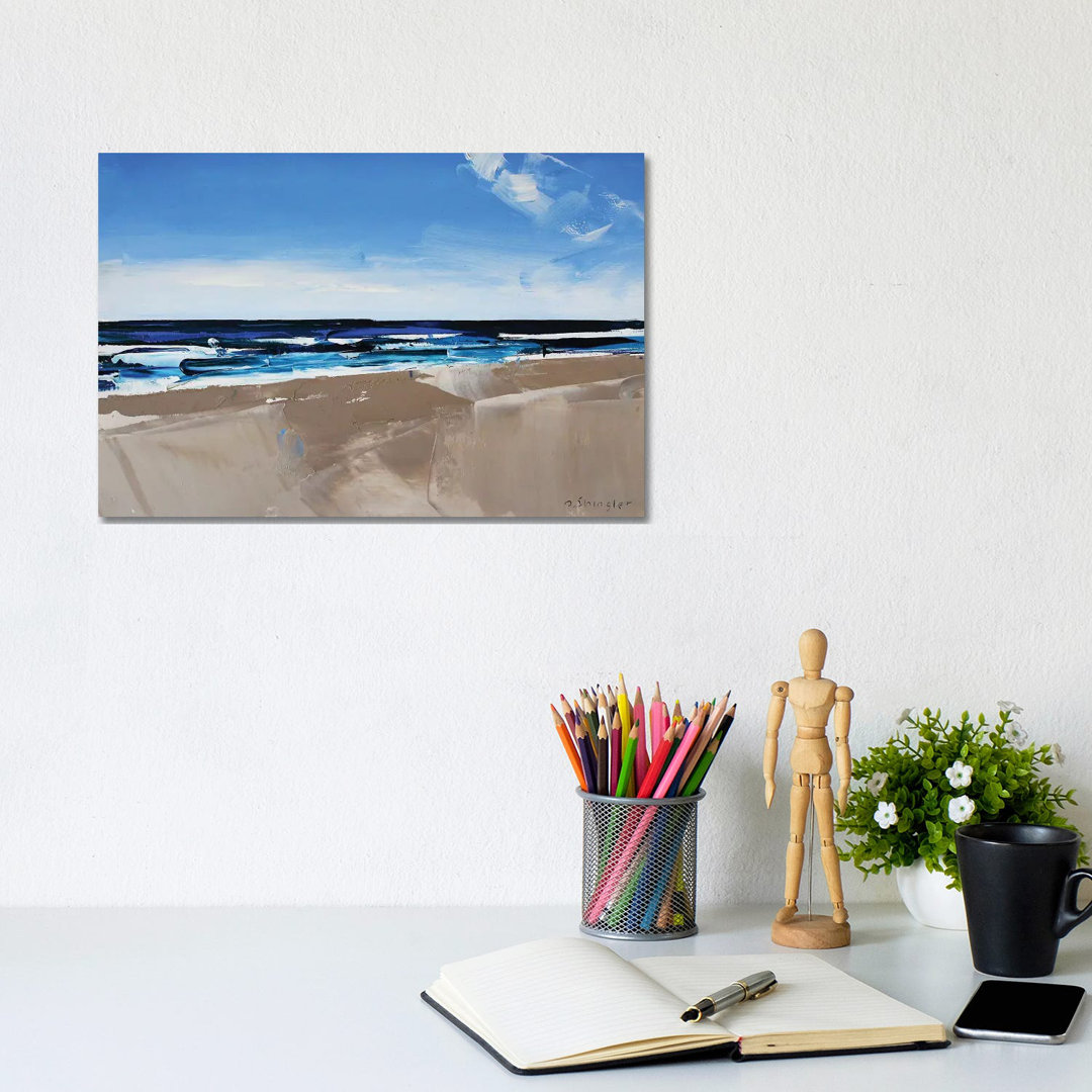 Hatteras Beach, NC II von David Shingler - Galerie-verpackte Leinwand Giclée