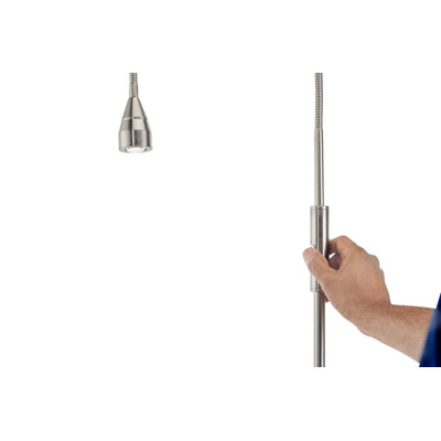 FOCUS PRO Adjustable Beam Floor Lamp - Brushed Nickel