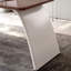 Bureau rectangulaire à 3 tiroirs en bois manufacturé brun noisette + blanc beige-933152435-933152445