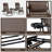 Zero Gravity Chair Set With Side Table, Folding Reclining Chair With Cupholders & Pillows-760245594