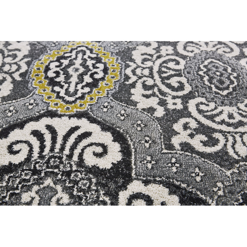 Tapis gris Cordes, Rectangle 10 pi x 13 pi 2 po