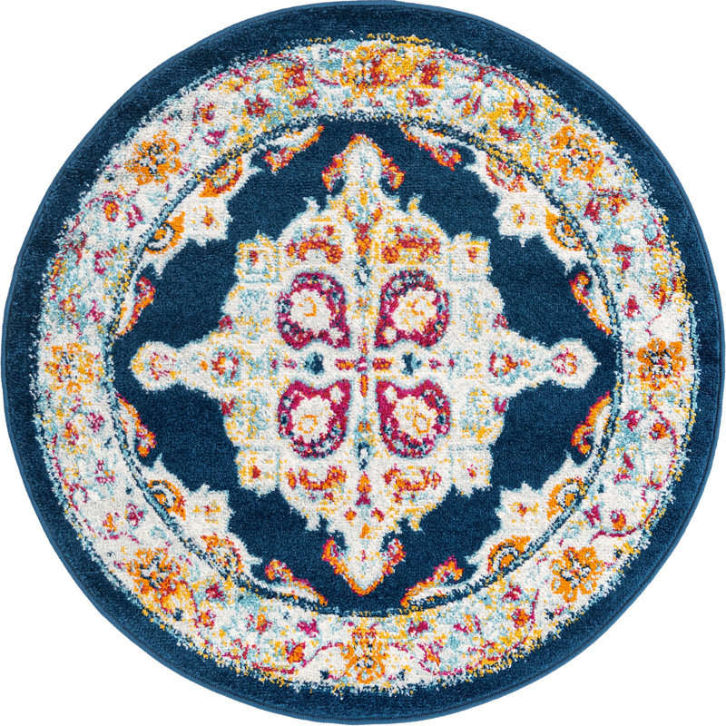 Troayurgh Oriental Indoor Rug, Round 3'3"