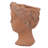 Brown 100% Cement D6x9" Head Bust Planter For Indoor And Outdoor Use In Home Garden, 6.3X5.9X9.1 Inches, 4.6Lbs Accessory Classical Spaces