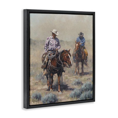 «Dust Bowl Cowboys», art mural encadré par David Graham