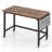 1 Pcs Rolling Computer Desk Metal Frame Pc Laptop Table Wood Top Study Workstation