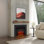 FLAMME Innsbruck Electric Fireplace Insert with Trim Suitable for Custom Media Wall or Mantel Surround Designs