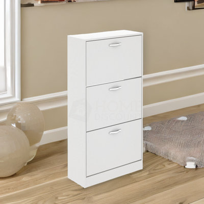 3 Tier Wooden Shoe Storage Cabinet