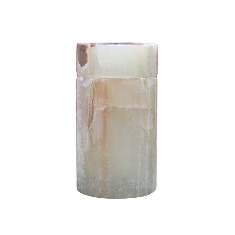 Marble Keepsake Cremation Urn For Ashes, Light Green