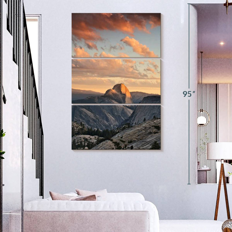 Alvord Yosemite au-dessus des nuages, H 74 po x l 48 po