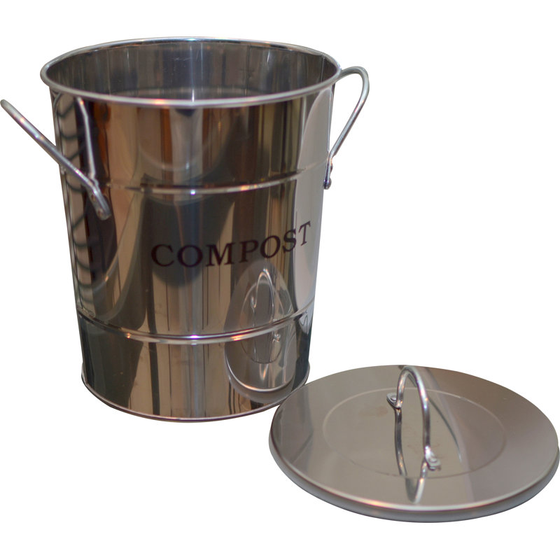 Composteur de cuisine 1 gallon, Acier inoxydable