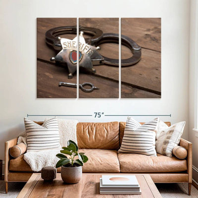 Lelar Sheriff Badge And Cuffs