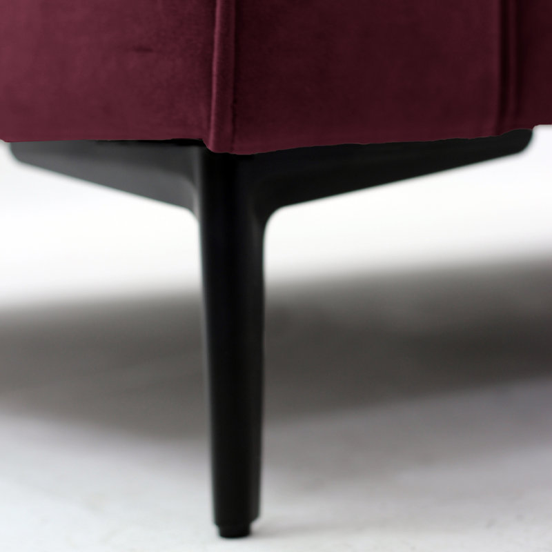 Georgio 3 Seater Velvet Sofa, Aubergine
