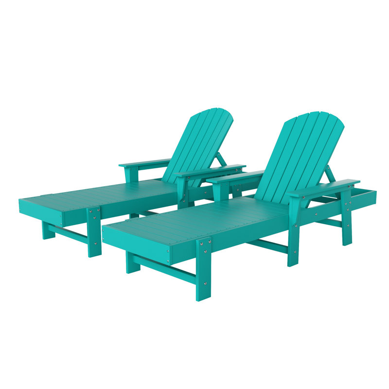 Altura Outdoor Chaise Lounge, Turquoise