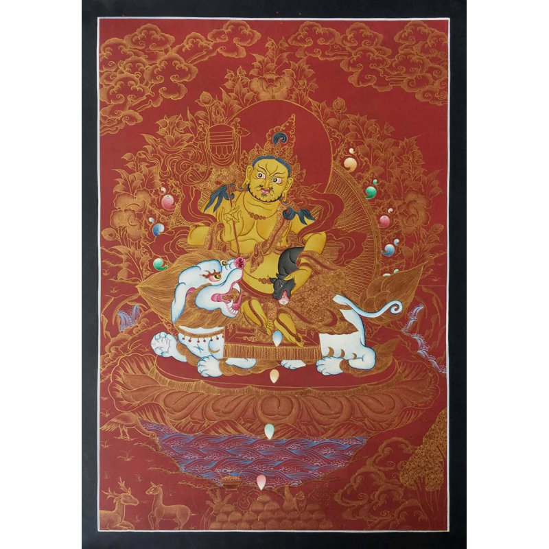 Bouddha Namtose Thangka (Thangka sans brocart) | Or 24 carats