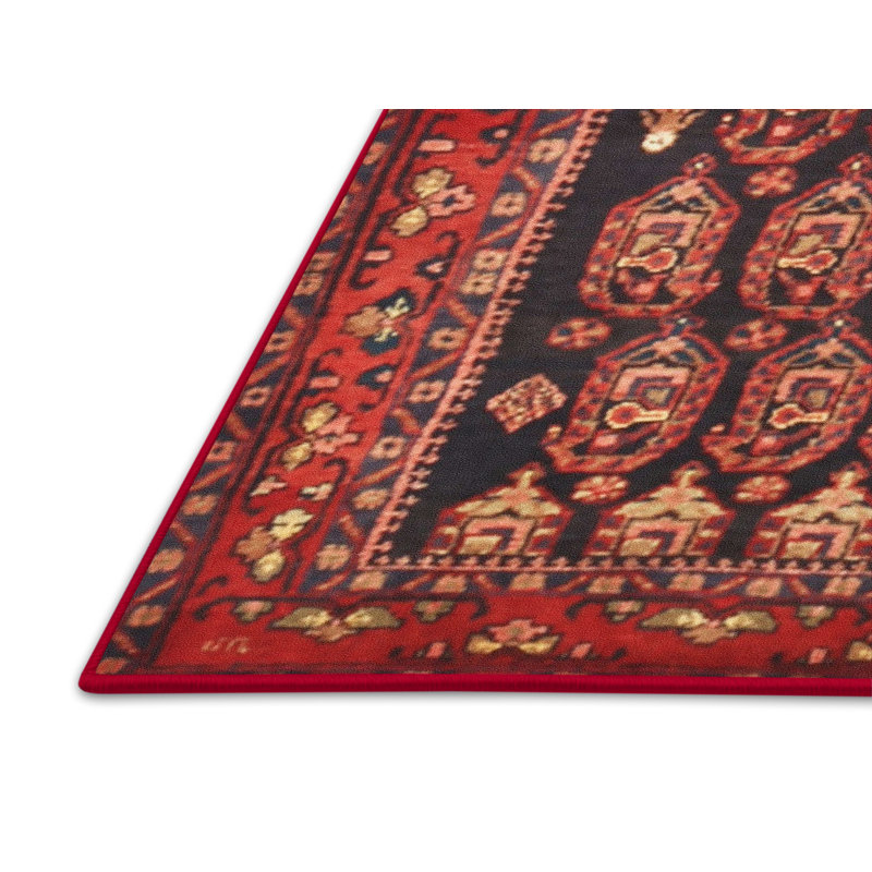 Tapis rouge à motif sud-ouest, Rectangle 5 pi x 7 pi