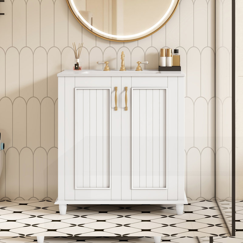 Meuble-lavabo 30 po avec lavabo en céramique
