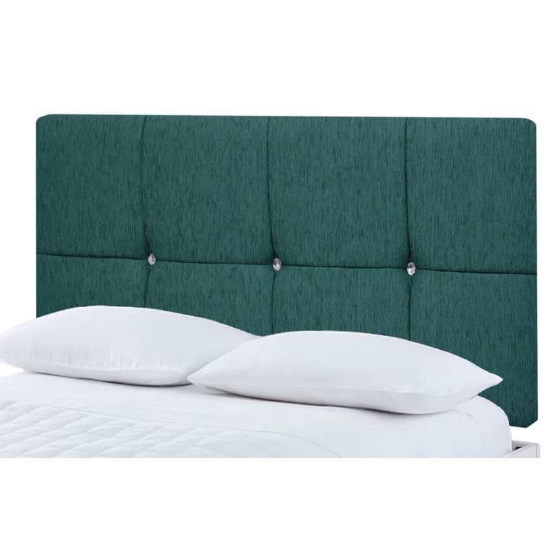 Upholstered Headboard, Teal Chenille, Kingsize (5')