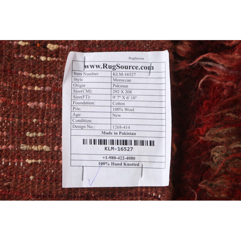 One-of-a-Kind 6'10'' X 9'7'' New Age Wool Area Rug in