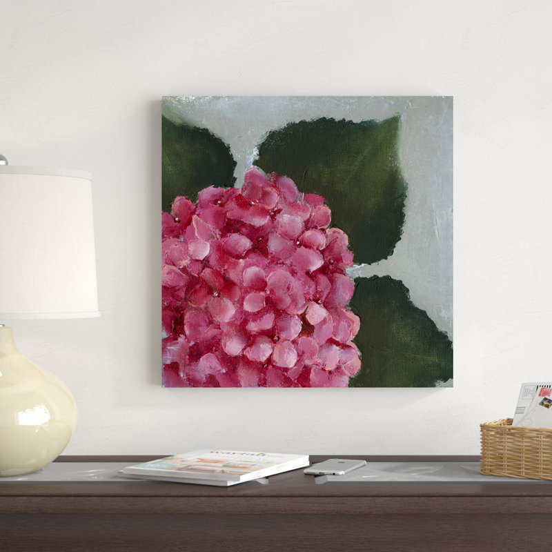 Détail d'hortensia II, H 20 po x l 20 po x P 1,25 po