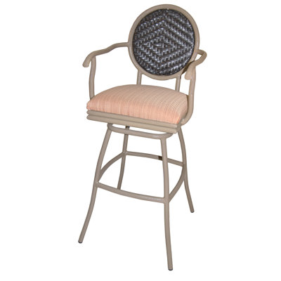 Adelle Patio Bar Stool with Cushion