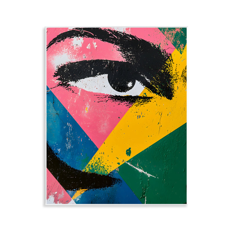 «Dynamic Fractal Eyes», art mural sur toile, design par Walker Noble