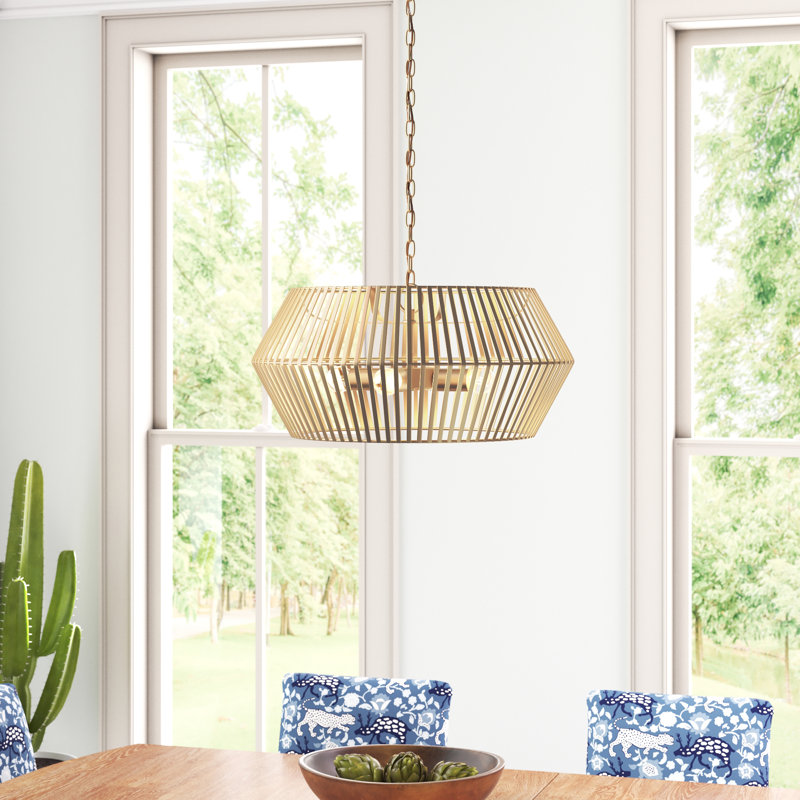 Lustre géométrique unique à 4 lumières Fatuberlio