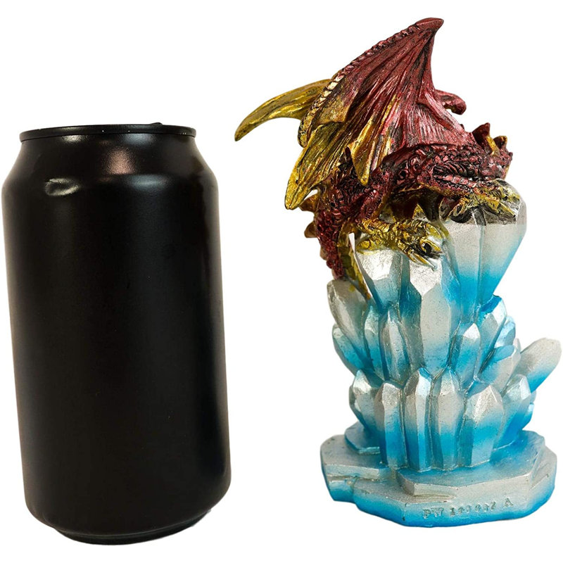 Statue de cristal Eloris sur glace bleue Blizzard avec veilleuse DEL