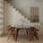 Solid wood dining table
