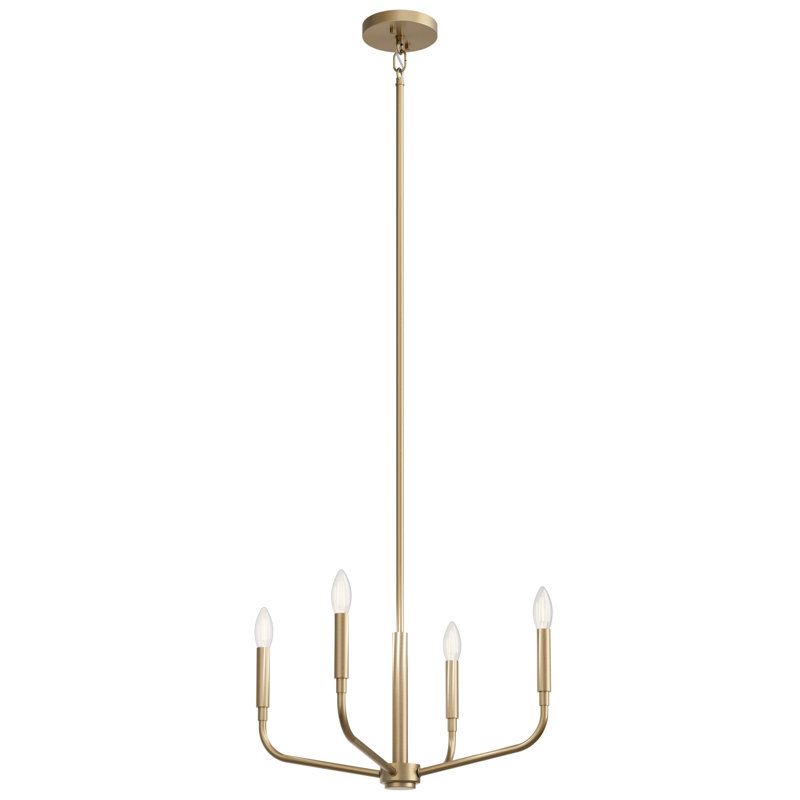 Luminaire suspendu 4 lumières Clairice, Bronze