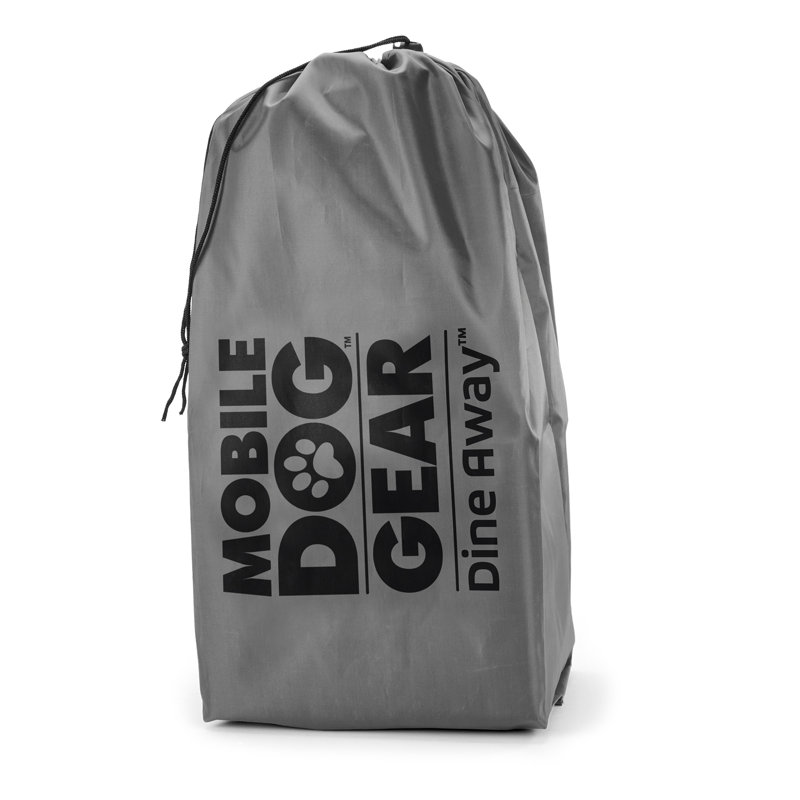 Dine Away Bag for Dogs, 9”H x 6.3”W x 21”D, Black