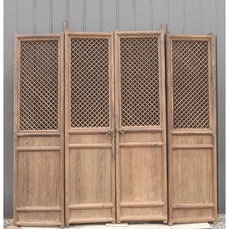 Unfinished Pine Folding Screen Doors