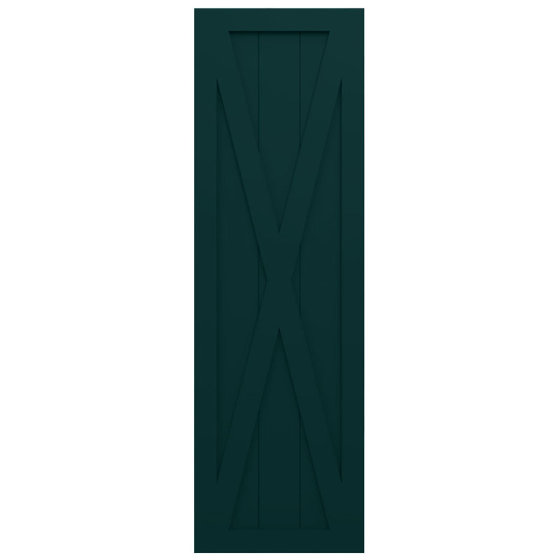 Volets de ferme EnduraCore, 12"W, 26"H, Vert thermique