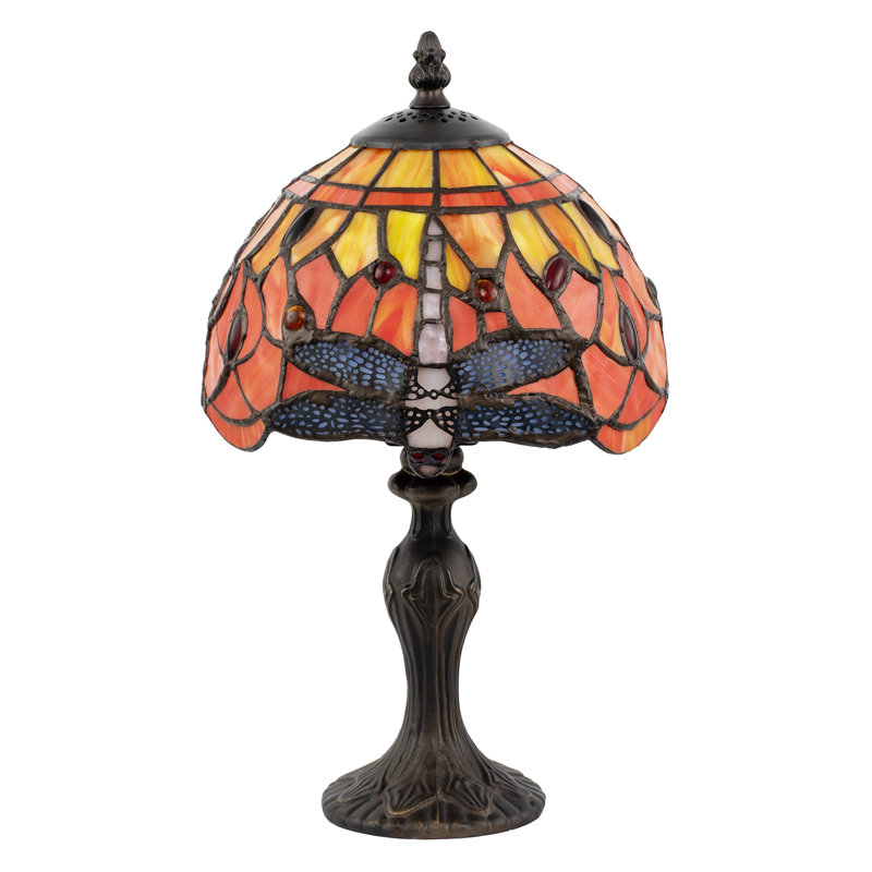 Metal Table Lamp, Orange